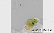 Satellite 3D Map of Kab. Jepara, lighten, desaturated