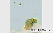 Satellite 3D Map of Kab. Jepara, lighten