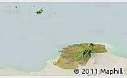 Satellite Panoramic Map of Kab. Jepara, lighten