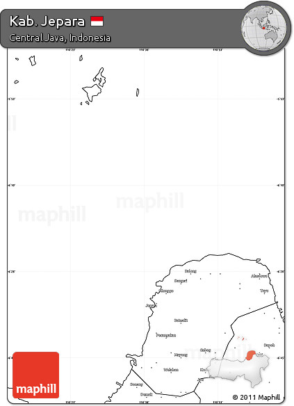 Blank Simple Map of Kab. Jepara