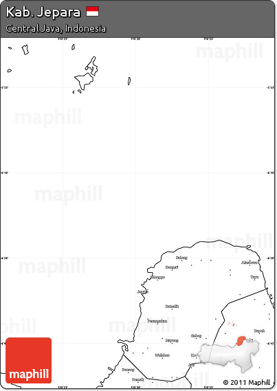 Blank Simple Map of Kab. Jepara