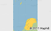 Savanna Style Simple Map of Kab. Jepara, single color outside