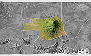 Satellite 3D Map of Kab. Karanganyar, desaturated