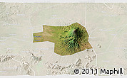 Satellite 3D Map of Kab. Karanganyar, lighten