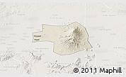 Shaded Relief 3D Map of Kab. Karanganyar, lighten