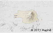Shaded Relief 3D Map of Kab. Karanganyar, lighten, semi-desaturated