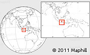 Blank Location Map of Kab. Karanganyar, highlighted parent region, within the entire country