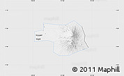 Silver Style Map of Kab. Karanganyar, single color outside