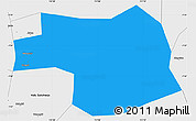 Political Simple Map of Kab. Karanganyar, single color outside, borders and labels