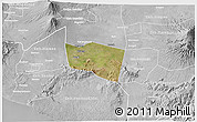 Satellite 3D Map of Kab. Klaten, lighten, desaturated