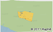 Savanna Style 3D Map of Kab. Klaten, single color outside