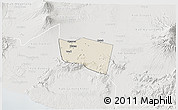 Shaded Relief 3D Map of Kab. Klaten, lighten, semi-desaturated