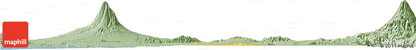 Savanna Style Horizon Map of Kab. Klaten