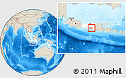 Shaded Relief Location Map of Kab. Klaten, highlighted parent region
