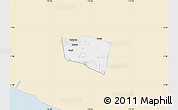 Classic Style Map of Kab. Klaten, single color outside
