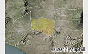 Satellite Map of Kab. Klaten, semi-desaturated