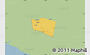 Savanna Style Map of Kab. Klaten, single color outside