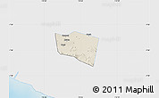 Shaded Relief Map of Kab. Klaten, single color outside