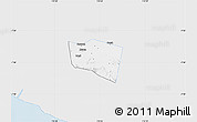 Silver Style Map of Kab. Klaten, single color outside