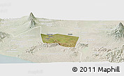Satellite Panoramic Map of Kab. Klaten, lighten