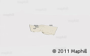 Shaded Relief Panoramic Map of Kab. Klaten, cropped outside