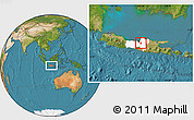 Satellite Location Map of Kab. Kudus, highlighted parent region
