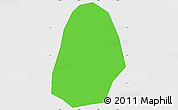 Political Simple Map of Kab. Kudus, single color outside
