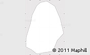 Silver Style Simple Map of Kab. Kudus, cropped outside