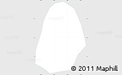 Silver Style Simple Map of Kab. Kudus, single color outside