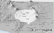 Gray 3D Map of Kab. Magelang