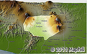 Physical 3D Map of Kab. Magelang, darken