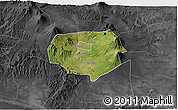 Satellite 3D Map of Kab. Magelang, darken, desaturated