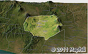 Satellite 3D Map of Kab. Magelang, darken