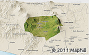 Satellite 3D Map of Kab. Magelang, shaded relief outside