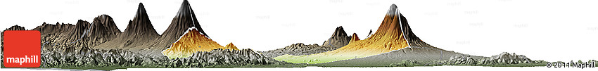 Physical Horizon Map of Kab. Magelang, darken, semi-desaturated