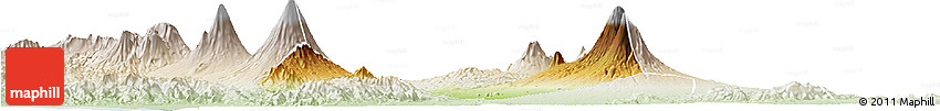 Physical Horizon Map of Kab. Magelang, lighten