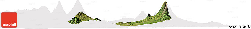 Satellite Horizon Map of Kab. Magelang, cropped outside