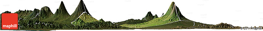 Satellite Horizon Map of Kab. Magelang, darken