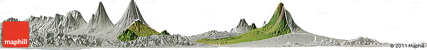 Satellite Horizon Map of Kab. Magelang, lighten, semi-desaturated
