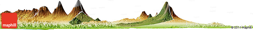 Satellite Horizon Map of Kab. Magelang, physical outside