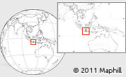 Blank Location Map of Kab. Magelang, highlighted country, highlighted parent region, within the entire country