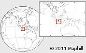 Blank Location Map of Kab. Magelang, highlighted parent region, within the entire country