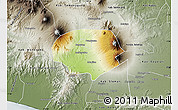 Physical Map of Kab. Magelang, semi-desaturated