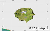 Satellite Map of Kab. Magelang, single color outside
