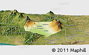 Physical Panoramic Map of Kab. Magelang, satellite outside