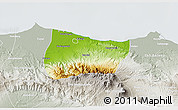 Physical 3D Map of Kab. Pekalongan, lighten, semi-desaturated