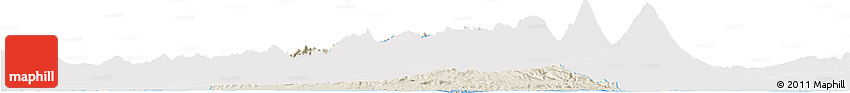 Shaded Relief Horizon Map of Kab. Pekalongan, single color outside
