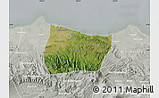 Satellite Map of Kab. Pekalongan, lighten, semi-desaturated