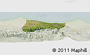 Satellite Panoramic Map of Kab. Pekalongan, lighten