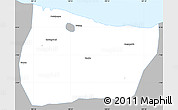 Gray Simple Map of Kab. Pekalongan, single color outside